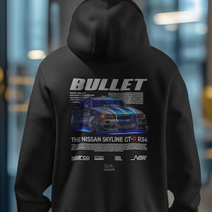Sudadera con capucha Street Racer: gráfico de coche estilo JDM | Sudadera de coche tuning | Suéter de coche deportivo retro | Regalo para los entusiastas de los coches