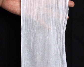 Biancheria intima tradizionale giapponese da uomo Rokushaku Fundoshi in garza di cotone traslucida bianca