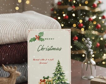 Christmas Tree Greeting Card | Printable PDF