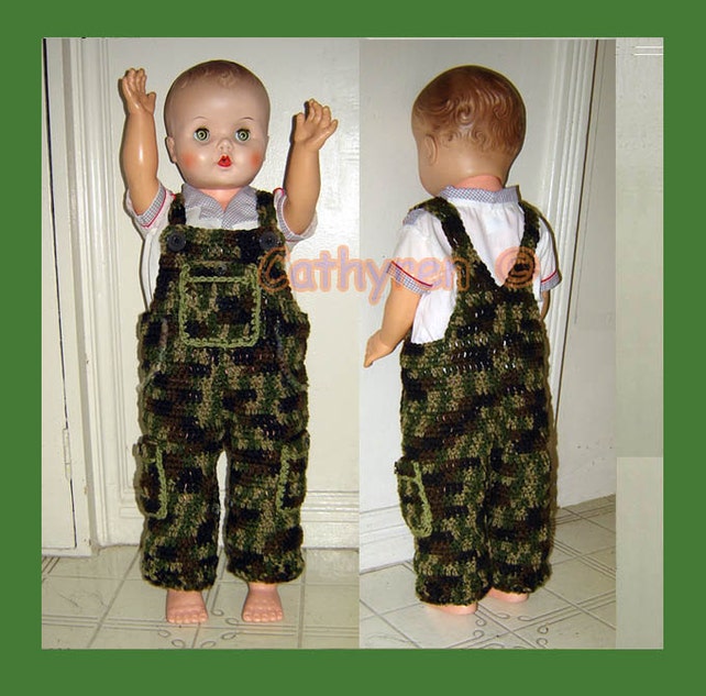 Baby Camouflage Overall Buttons at legs for easy change | Etsy