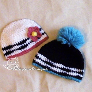 Baby Zebra Diaper Cover, Hat, Headband Set, Photo prop INSTANT DOWNLOAD Crochet Pattern image 4