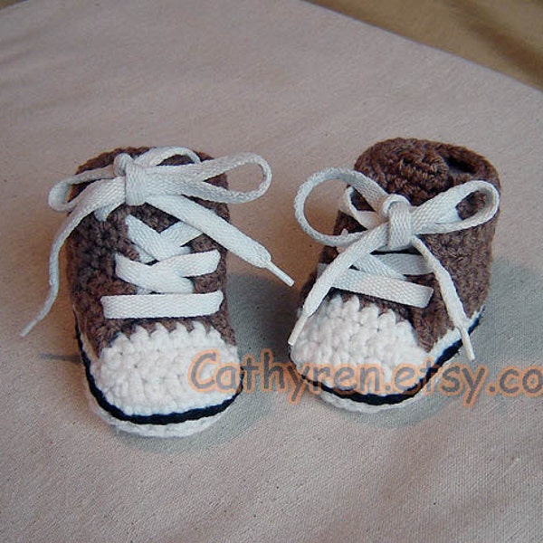 High Top Baby Booties, Sneakers, Sports Shoes -INSTANT DOWNLOAD Crochet Pattern