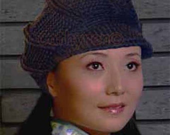 PDF Pattern 28 - Crochet Beret hat and Newsboy Cap