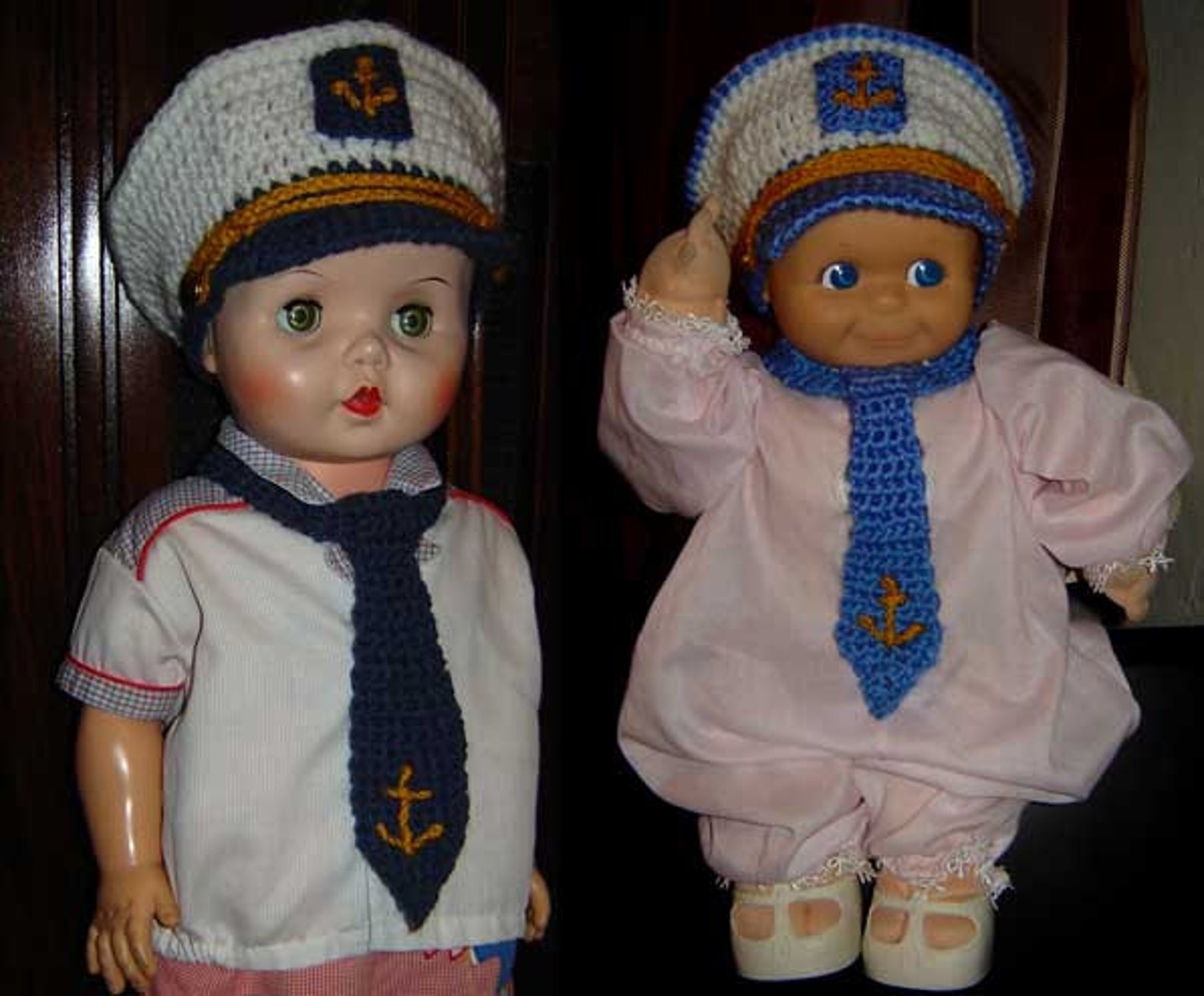 Little Captain Sailor Cap/Hat and Tie Newborn Baby Toddler Etsy