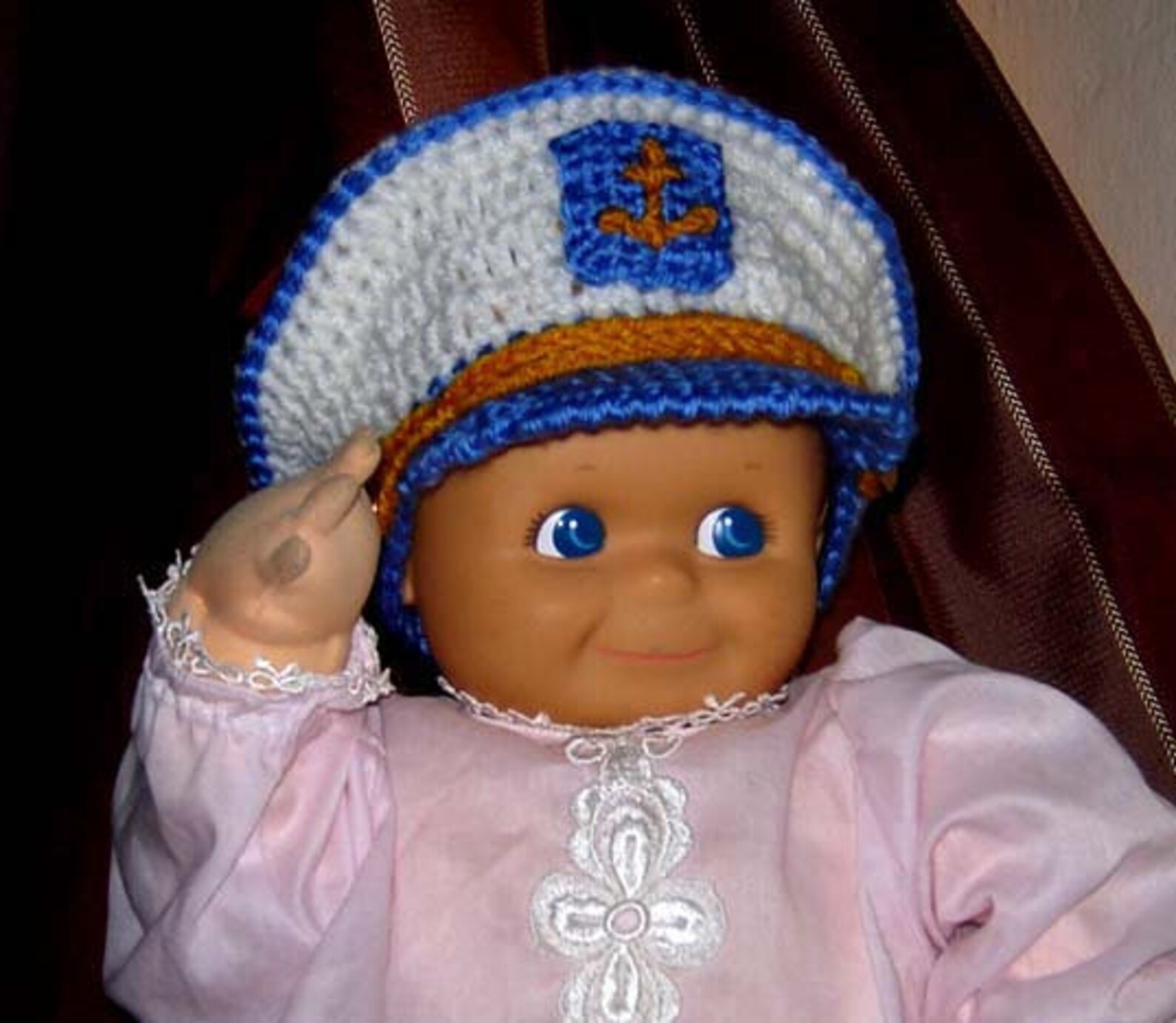 Little Captain Sailor Cap/Hat and Tie Newborn Baby Toddler Etsy