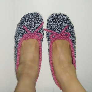 Stylish Flat Shoes, Slippers. Teenage Woman sizes INSTANT DOWNLOAD Crochet Pattern image 4