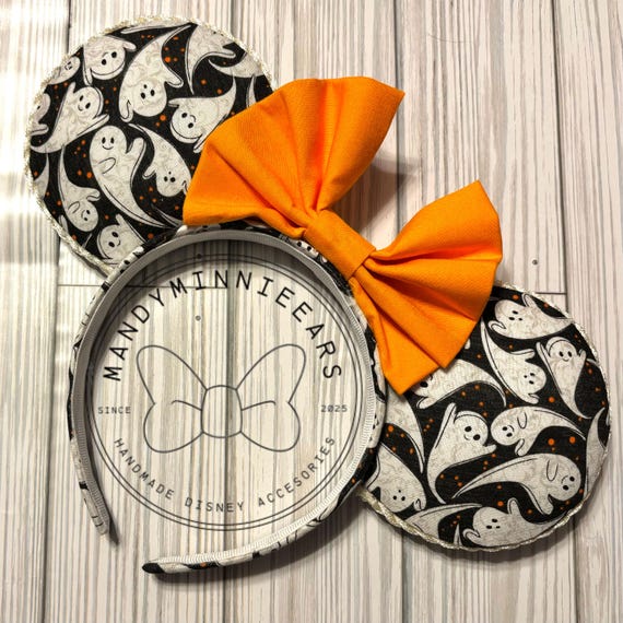 RARE Halloween Minnie Mouse Ears Headband with Bow s-l400.jpg main image 2