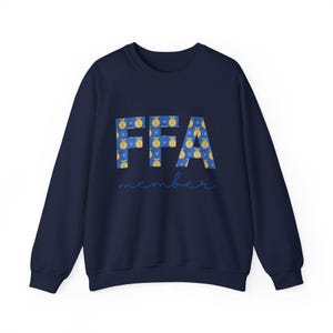 Blue FFA Member Unisex Sweatshirt, FFA Blue Crewneck Jumper, Future Farmers of America Sweater, FFA Logo Pullover, Agriculture Student