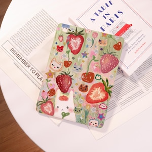 Fruity Cuties Customized iPad Cases with Pen Slot,Birthday Gifts,For iPad 2022/2021/2018 Mini7/6/5 Pro11/13,iPad Air 13/11/6/2 Pro 10.5 2022