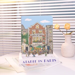 Comic-art architecture Personalized iPad case,Customized Birthday Gift,For iPad 10.9 10.5 10.2 Air 3 4 5 6 Pro 2021 2022 2024 Mini 3/4/5/6/7