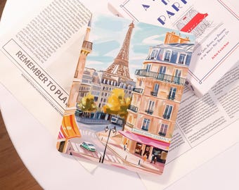 Paris Cityscape Eiffel Tower iPad Case For iPad A16 11/10/9th 10.2"iPad Air 5/6/7th iPad Pro 2025 2024 11"13"iPad Mini 7/6th Stylish Cover