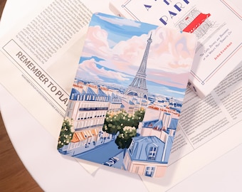 Paris Eiffel Tower Cityscape iPad Case iPad A16 11/10/9 iPad Air 5/6/7 iPad Pro 2025 2024 11"13"iPad Mini 7/6 Custom Cover Personalized Gift