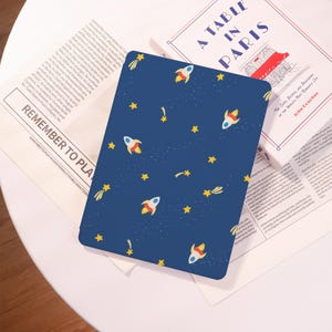 Cute Little Blue Rockets Personalized iPad cases,Customized/Birthday Gifts,For iPad 2022/2021 Mini 7/6/5 Pro 11 13 2022 2024 Air 13/11/6/2