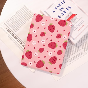 Sweetheart Strawberries Personalized iPad case,Customized/Birthday Gift,For iPad2022/2021 Mini7/6/5 Pro11 13,iPad Air 13/11/6/2 Pro2022 2024