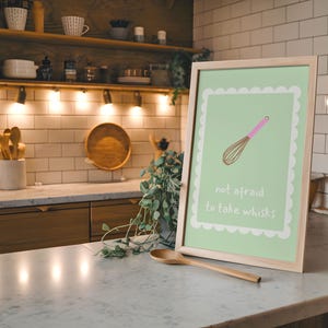 Green kitchen baking prints, baking gifts digital download, gift for baker mom, baker poster print, baking gifts for him, baker gift
