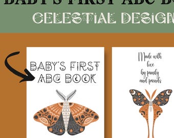 Baby's First ABC 123 Book, Baby Shower Activity, Printable Alphabet and Poem Book, Guestbook Alternative, ABC BOOK for Baby Shower, Shower
