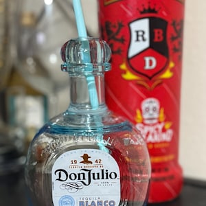 Reusable Don Julio Bottle Cup – Plastic Tequila Drink Tumbler for Parties, Cocktails, Festivals, BBQs, and Barware Collection. Don Julio cup