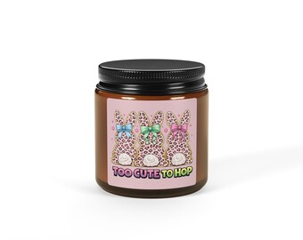 Bunny Candle | Amber Jar Soy Candle, Hand-Poured, Natural Wax