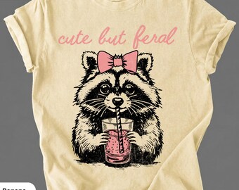 Feral girl T-Shirt, Leopard Print Graphic Tee, Unique Animal Design, Trendy Casual Wear, Statement Graphic Tee, Gift Idea