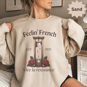 Komfortfarben Feelin Französisches Guillotine-Shirt, Antikapitalismus-soziale Gerechtigkeit Freiheitliches Linke-Revolution-T-Stück Essen die Reichen Erwarten Widerstand