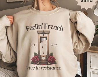 Comfort Colors Feelin French Guillotine Shirt, Anti Capitalism Social Justice Liberal Leftist Revolution Tee Eat The Rich Expect Resistance