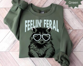 Feral girl summer T-Shirt, Leopard Print Graphic Tee, Unique Animal Design, Trendy Casual Wear, Statement Graphic Tee, Gift Idea
