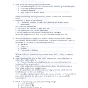 Domande dell'esame finale ATI Pharmacology Proctored Exam (NGN) 2023 con risposte corrette al 100% / Verificato / Ultimo aggiornamento