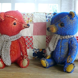 PDF-E-pattern to make a bear like Julian and small pea image 4