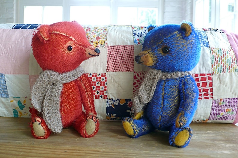 PDF-E-pattern to make a bear like Julian and small pea image 4