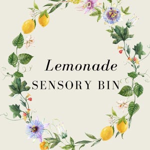 Lemonade Sensory Bin