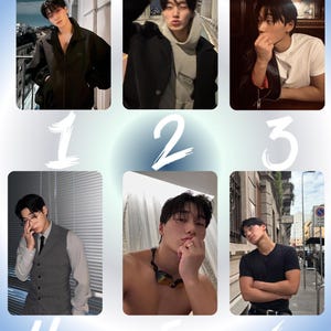 Ensemble de cartes photo Ateez San Boyfriend