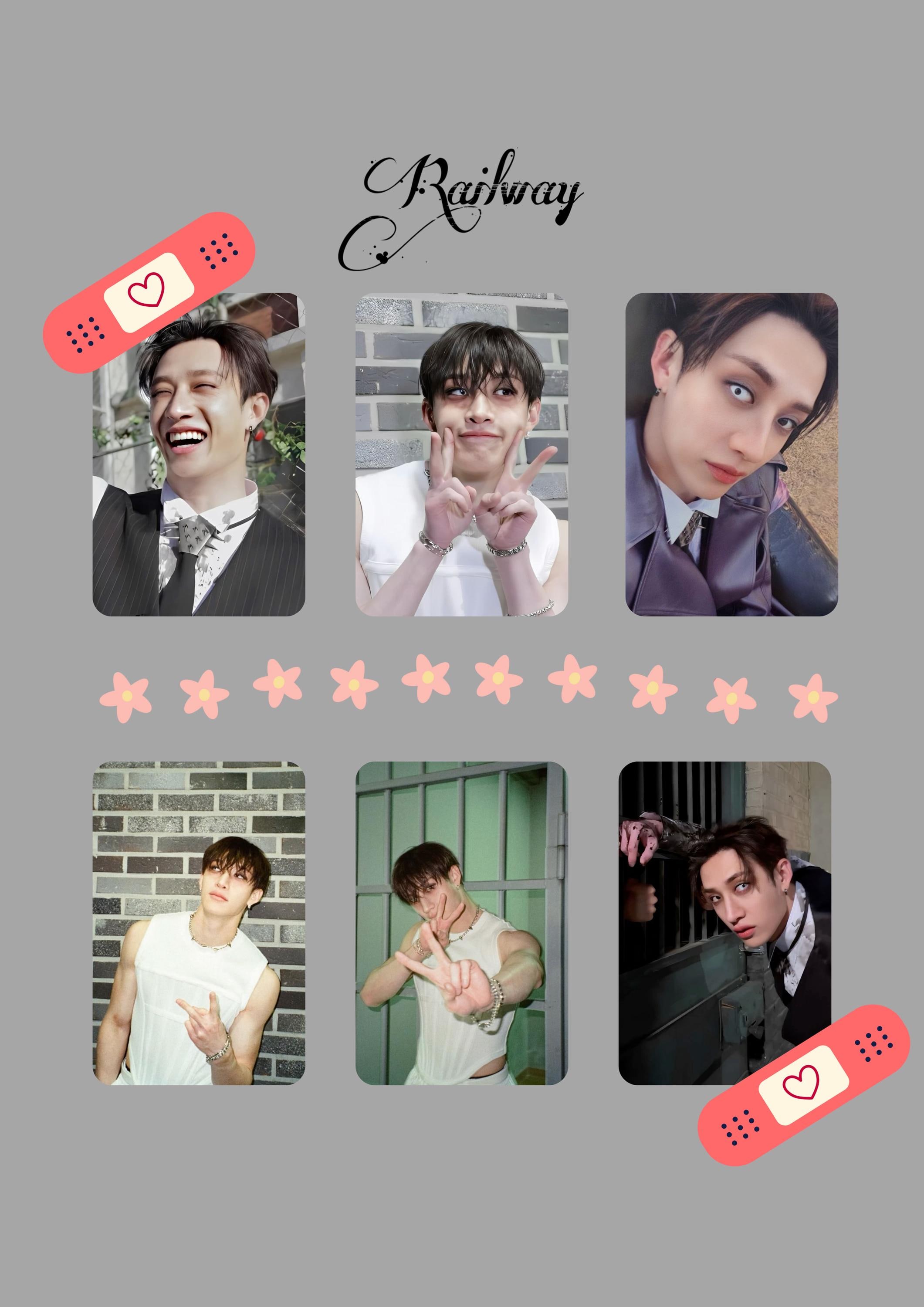 バンチャンラントレインタントフォトセット Stray Kids Bangchan Railway Photocards Set - Etsy