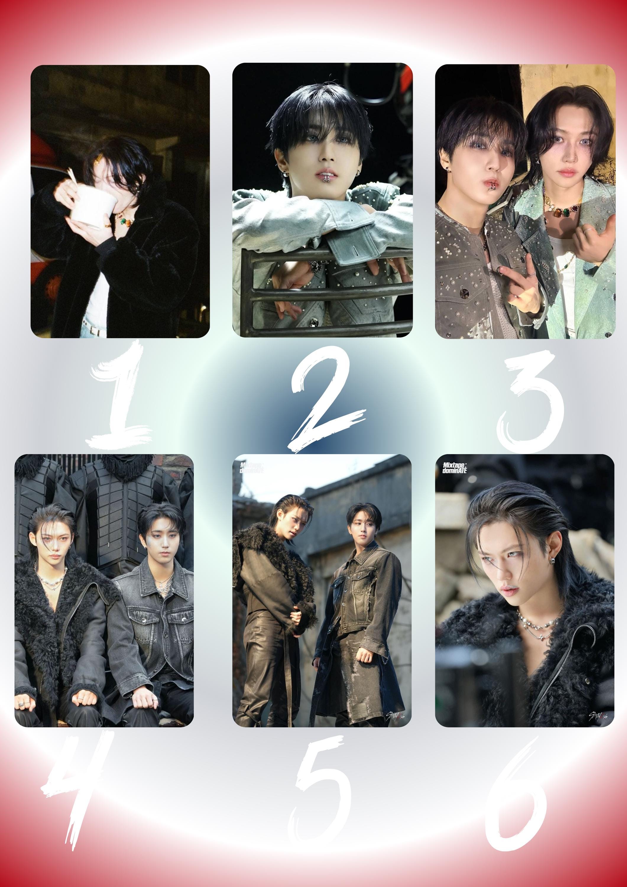 Stray Kids SKZ Dominate Mixtape Truman Felix , Han Photocard Set