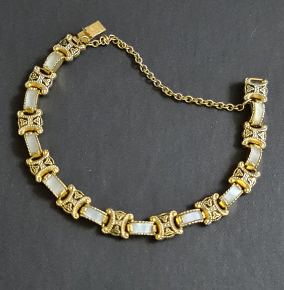 Gold plated Damascene bracelet Black gold Spanish… - image 4