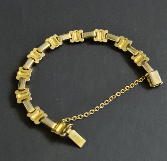 Gold plated Damascene bracelet Black gold Spanish… - image 8