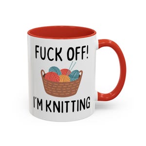 Taza divertida para tejer: un regalo sarcástico y atrevido para tejedores