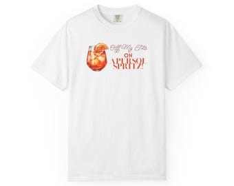 Camiseta Aperol Spritz: Refrescante camiseta gráfica de cóctel de verano