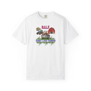 Bon sang, j'adore l'agriculture, t-shirt unisexe teint en pièce, parfait pour les agriculteurs, les amoureux de la ferme, le style campagnard, cadeau pour les passionnés d'agriculture