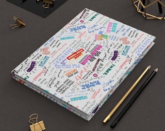 Colorful  Rupaul&#39;s Drag Race Hardcover Journal, Fun Journal features your favourite Drag Queen Quotes., Writing Journal, Travel Diary,