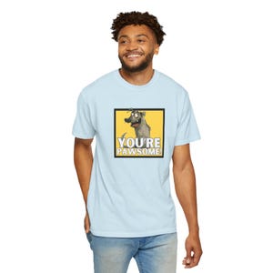 Dog Love T-shirt, Cute Animal Tee, "You're Pawsome!" Shirt, Dog Lover Gift, Cartoon Pet Top, Fun Graphic Tee