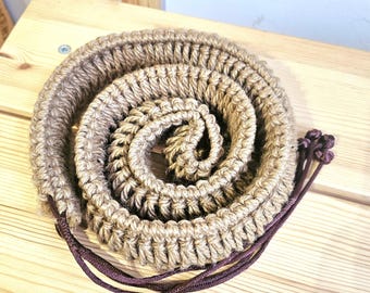 Tresse tambour à main corde macrame