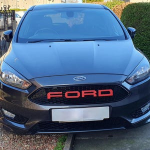 Letras de parrilla FORD para Ford Fiesta st/mk 2 /Focus ST - Letras impresas en 3D resistentes a rayos UV y químicos