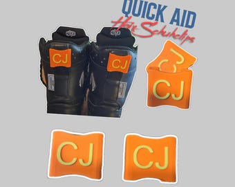 QuickAid Schuhclips / Namensschilder mit Initialen für HAIX AirPower XR1 Schuhe
