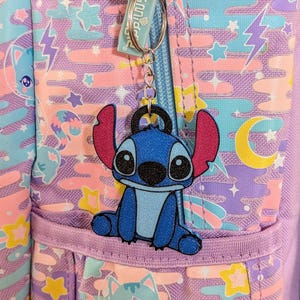 Stitch keyring, cute lilo & stitch bag charm for kids, stitch keychain for kids, kids backpack charm with stitch, stitch gift for children