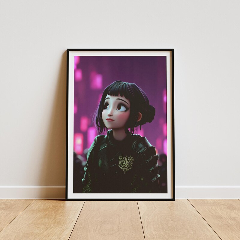 K-Pop Demon Hunters (Zoey) Framed 30x40cm Print main image 1