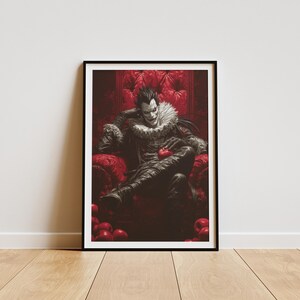 Ryuk aus Death Note | Digitale Anime-Poster | Geschenk für Anime-Fans | Wohndeko | Wandkunst für Otaku | Individuelle Kunst