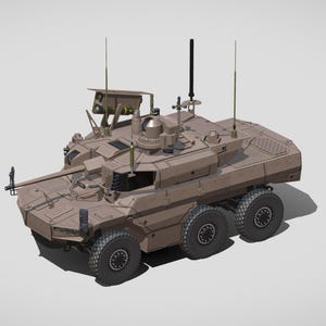 EBRC Jaguar Infantry Fighting Vehicle 3D Model (STL & GLB Files) - Printable for Your 3D Printer