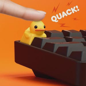 Yellow Duck Artisan ESC Keycap – Handmade Resin Keycap for Mechanical Keyboards by KlickieKeyz