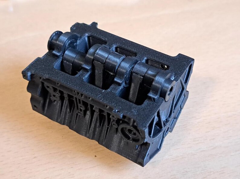 Working V6 Engine | Articulated STL Digital File for 3D Printing ...