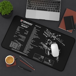 Glock Gaming Desk Mat – Schematic Cleaning Mat by KlickieKeyz